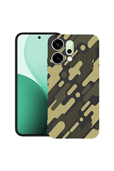bestcase Θήκη για OPPO Reno14 5G με Πράσινο Σχέδιο Παραλλαγής, TPU Ματ Εξαιρε...
