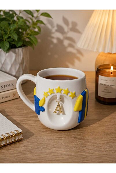 Ceresshop 1- Father's Day Fan Ceramic Mug (Specify the Letter You Want after ...