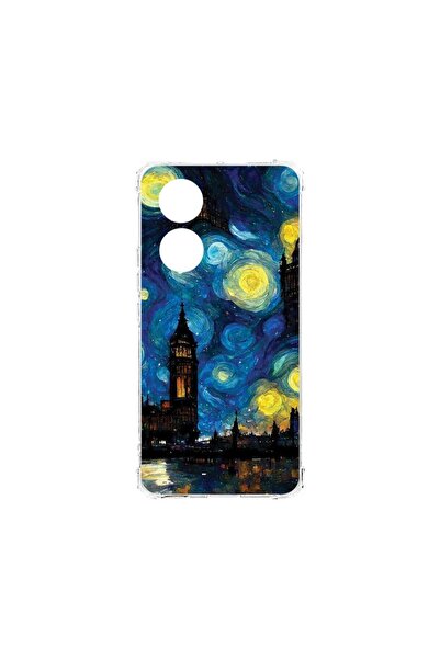 bestcase Husa Anti Shock 1.5MM, compatibilă cu OPPO A38, Starry Night, Tehnol...