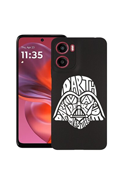 bestcase ¬Æ Husa pentru Motorola Moto G05, Calligraphy Darth Vader, Slim Sili...