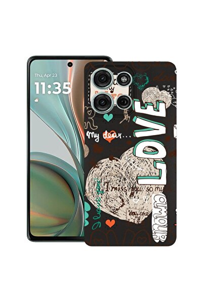 bestcase ¬Æ Husa pentru Motorola Moto G75, Love, Slim Silicon 0.8MM, Antisoc,...