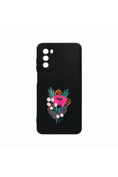 bestcase Θήκη Σιλικόνης, Συμβατή με Motorola Moto G82 / Moto G52, Σχέδιο Λουλ...