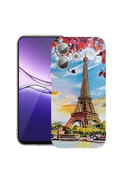 bestcase ¬Æ Husa Clear Silicon pentru OPPO A5 Pro 5G, Paris Eiffel Tower, 204...