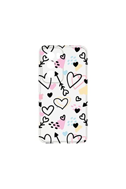 bestcase ¬Æ Husa Clear Silicon 2MM, Compatibila Cu OPPO Reno12 5G, Love Symbo...