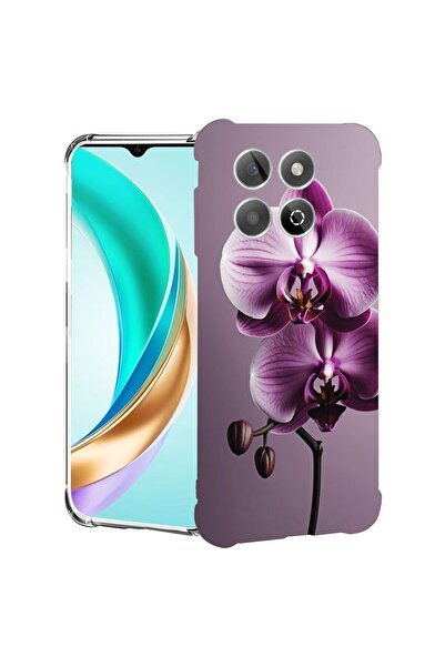 bestcase Husă pentru Honor X7c / 200 Smart cu design Orhidee Roz, Antișoc, Co...