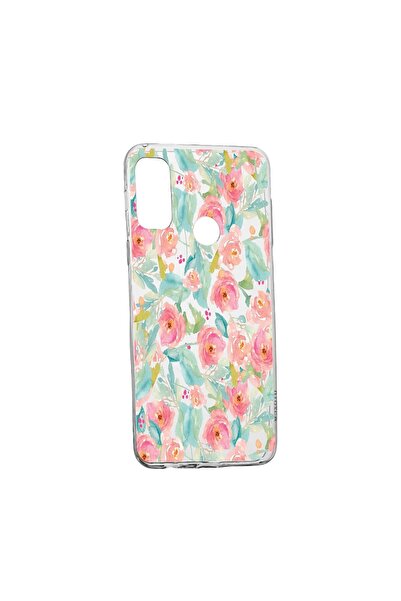 bestcase Husa Silicon Flowers, Pastel colors, Compatibila Cu Motorola Moto E4...