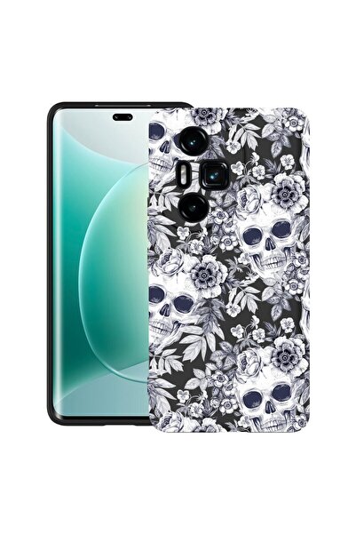 bestcase Θήκη για Honor 300 Pro / 300 Ultra με σχέδιο κρανίου, Μαύρο και Λευκ...