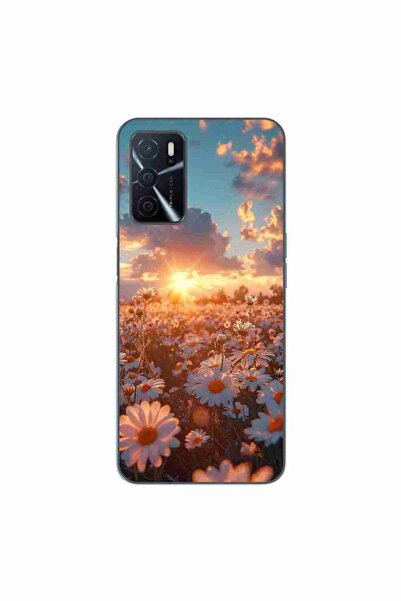 OEM Husa compatibila cu Oppo A16 Silicon Gel Tpu Model Rasarit cu Flori