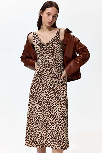 H&M Cowl-neck jersey dress