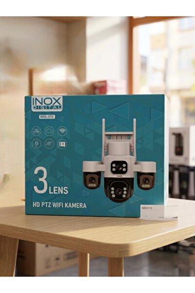 Sovdex inox x113 3+3+3MP 3 LENSLİ WİFİ PTZ KAMERA geliştirilmiş yeni seri K13142