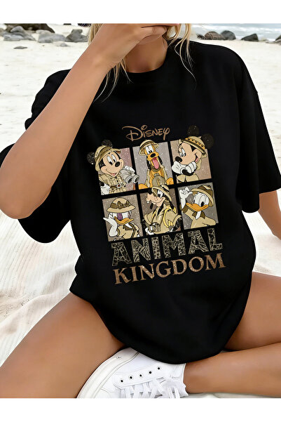 SAUDI DISNEYLAND disneyland Men and Women's 100% Cotton T-Shirt - Oversized C...