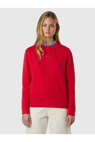 North Sails Regular Fit Bisiklet Yaka Kadın French Terry Pamuk Sweatshirt