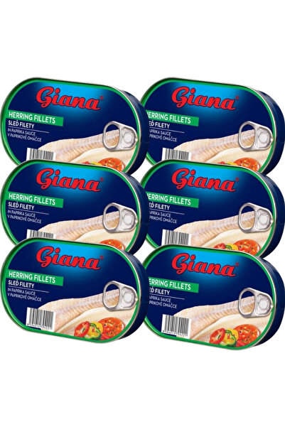 Giana Pachet 6x Giana- File de hering in sos paprika 170g