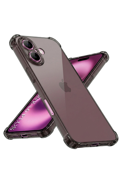 Techsuit Θήκη iPhone 16 Plus, Αντικραδασμική Διαφανής Σιλικόνη, προστασία από...