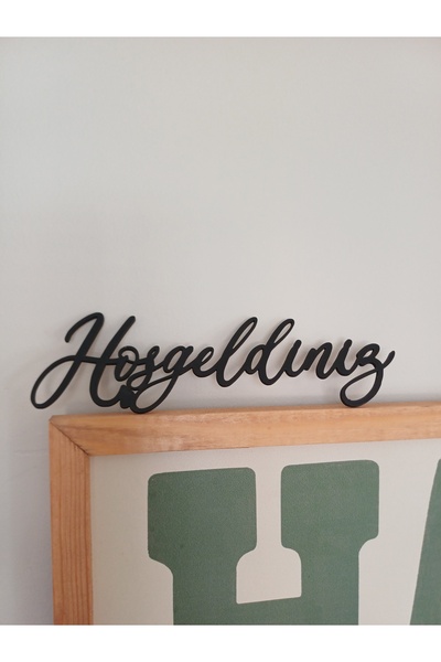 Okaliptus Tasarım Plexiglass Black Welcome Sign