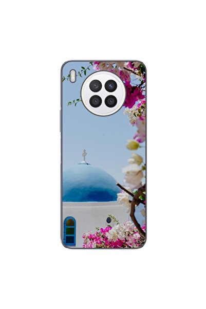 OEM Θήκη συμβατή με Huawei Nova 8i Σιλικόνης Gel TPU με σχέδιο Ελλάδα Σαντορίνη
