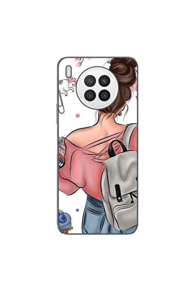 OEM Husa compatibila cu Huawei Nova 8i Silicon Gel Tpu Model Girl Fashion School