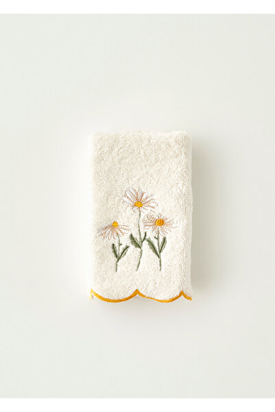 Bella Maison Daisy Scallop Kenar El Havlusu Bej (30x50 cm)