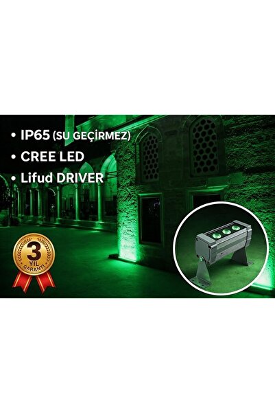 Wallwasher LED Aydınlatma Duvar ve Ağaç Boyama Su Geçirmez 12CM/6W/300LM