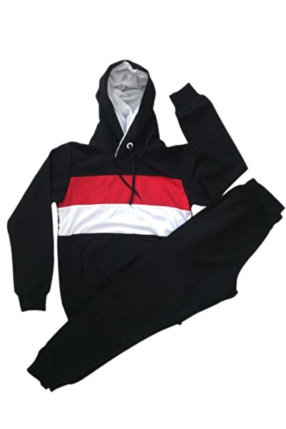kısmet sepeti Hooded, Non-Fading, Two-Thread Combed Cotton Fabric, Black and ...