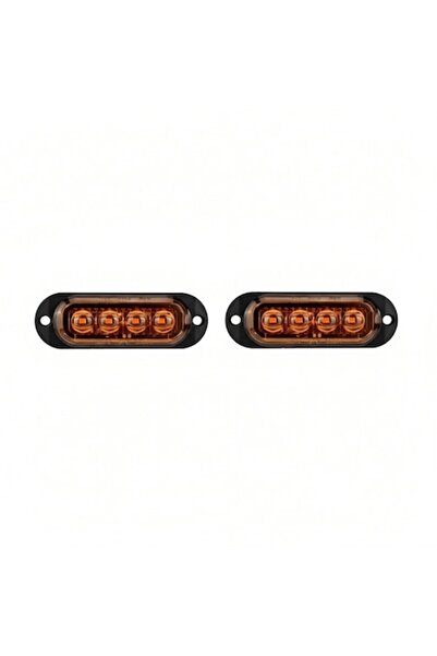Xentech Light Set de 2 Lămpi de avertizare stroboscopice 4 SMD 12V-24V 4LED