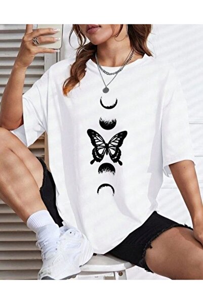 bellanova Unisex Oversize T-shirt με στάμπα Streetwear Άνετη εφαρμογή Daily P...