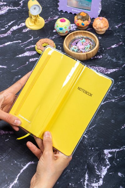 DİVAL Protective Transparent Case - for 9X18 Notebook and Agenda