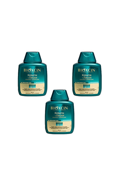 Bioxcin Keratin ve Argan Onarıcı Şampuan (3 Adet) 300 ml