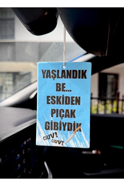Duftpalm YAŞLANDIK BE ESKİDEN PIÇAK GİBİYDİK TASARIMLI EĞLENCELİ ARAÇ KOKUSU ...