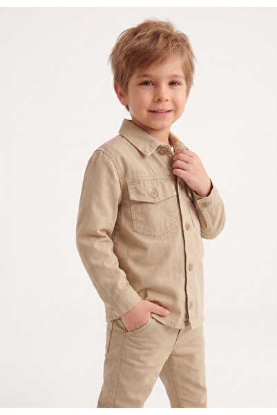 rois Children's Beige Shirt Jacket