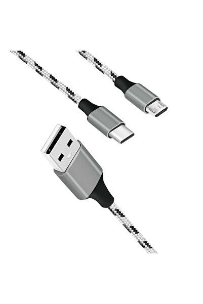 LogiLink Kabel USB2.0 A/M do micro USB + USB-C, 1.2m