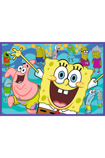 Trefl Puzzle 4x250 Lumea Nebună Sponge Boba
