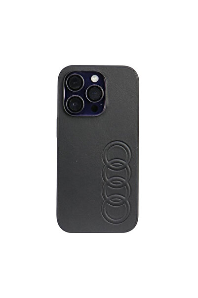 Audi Piele sintetică - Husă iPhone 14 Pro (Negru)