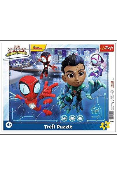 Trefl Puzzle de ramă 25 Pajƒôczy skok