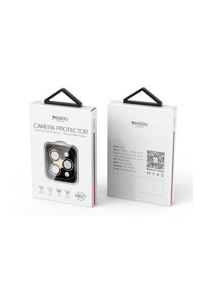 Yesido Protector lentilă WB27 iPhone 14 Pro / 14 Pro Max, NEGRU / CZARNY