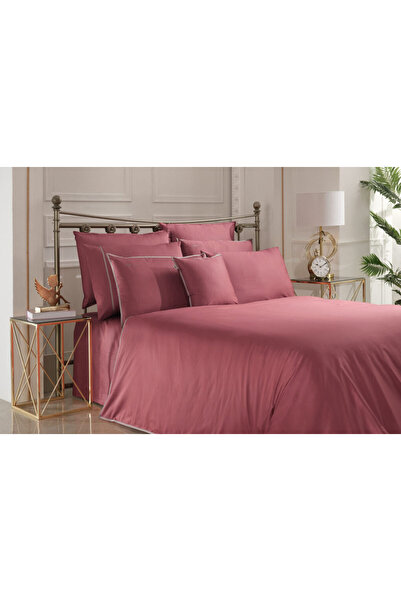 Sarev Sartorıa Cotton Satin Double Duvet Cover Set, Red
