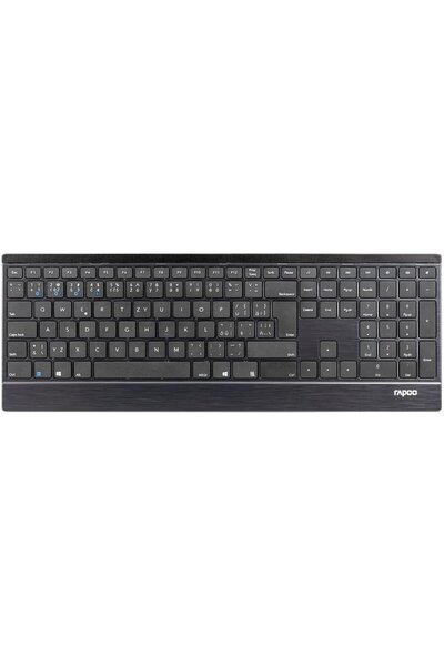 Rapoo kl√°vesnice E9500M Multi-mode Wireless Ultra-slim Keyboard Black