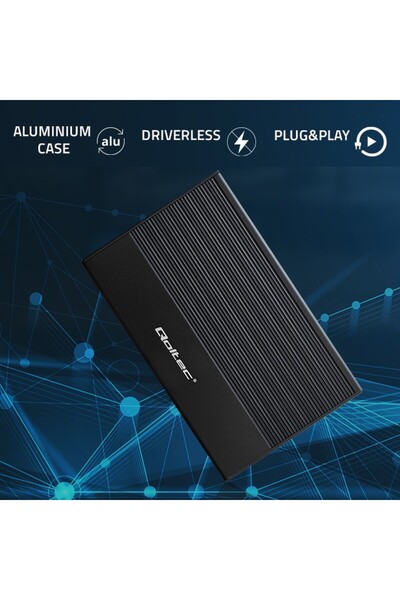 Qoltec Carcasă/Suport pentru disc SSD/HDD de 2.5 inch |   SATA |   USB 3.0 | ...