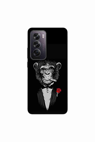 OEM Husa compatibila cu Oppo Reno12 Pro Silicon Gel Tpu Model Cigar Monkey