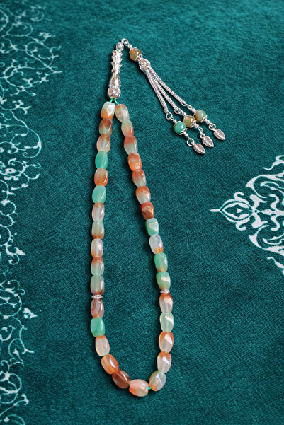 KINZ AL-HADAYA Agate Prayer Beads 33 Beads