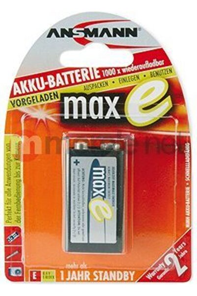 ANSMANN 1 maxE NiMH rech.bat. Bloc 9V 200 mAh 5035342