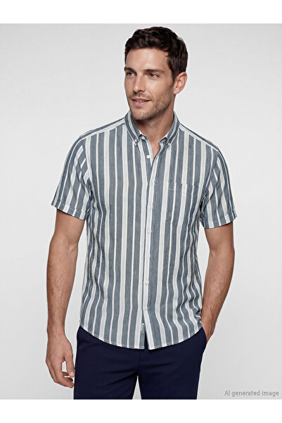 LC Waikiki Esvab • Modern & Distinctive Standart Fit Striped Men's Shirt