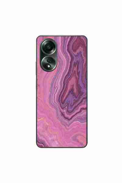 OEM Husa compatibila cu Oppo A58 4G Silicon Gel Tpu Model Pink Quartz Marble