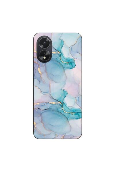 OEM Husa compatibila cu Oppo A18 Silicon Gel Tpu Model Abstract Watercolor Ma...