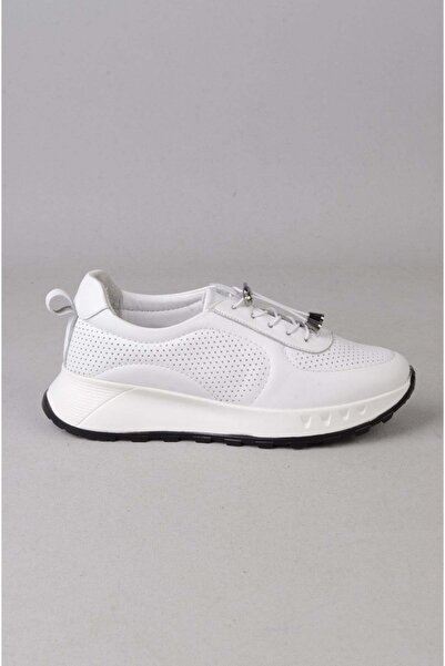 SEÇ KUNDURA Seç 1140 Genuine Leather Comfort Women's Shoes White