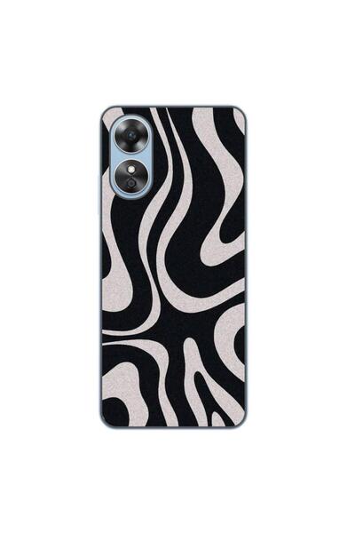OEM Husa compatibila cu Oppo A17 Silicon Gel Tpu Model Monochrome Hypnotic