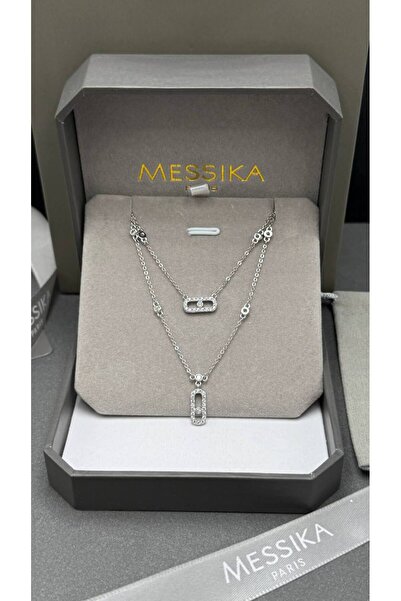 Generic Two-Layer Chain Meisika with Accessories - Silver