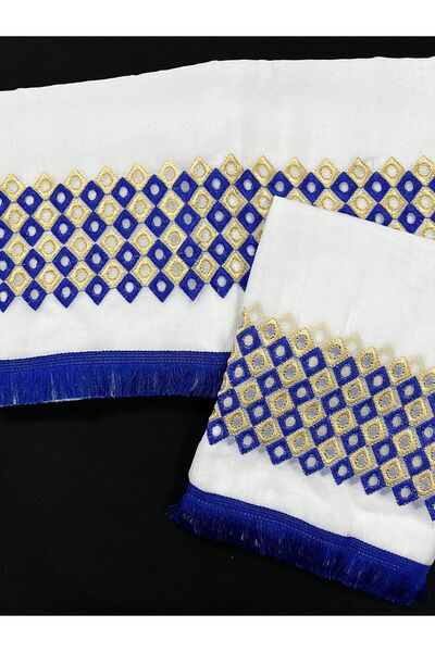 Difaf Men's Sudanese Turban and Scarf Set: First-Class Quality