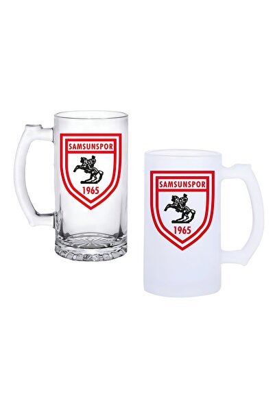 Ghostbastır Samsunspor Kulplu Bira Bardağı Buzlu veya Şeffaf Seçenekli 0190