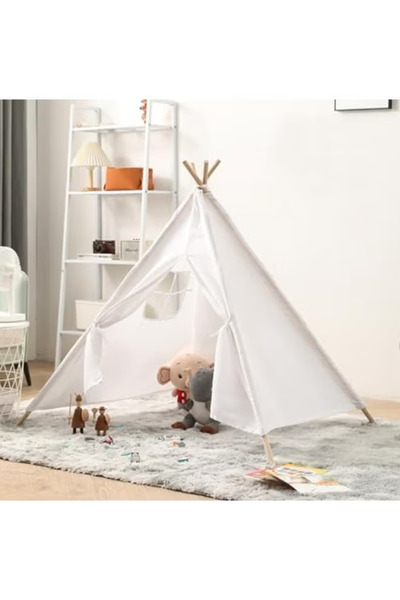 Toy Teepee Tent for Kids Play Tent Canvas Toddler Tent Foldable Kids Tent for...